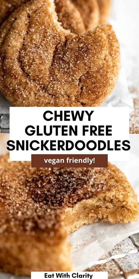 Gluten Free Snickerdoodle Cookies, Vegan Snickerdoodles, Gf Treats, Gluten Free Snickerdoodles, Df Recipes, Gluten Free Christmas Cookies, Dairy And Gluten Free, Gf Cookies, Cookies Healthy