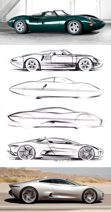 Jaguar xj75 Types Of Cars, Cool Car Drawings, Industrial Design Sketch, Car Design Sketch, Concept Car Design, Car Sketch, Hand Sketch, Futuristic Cars, Car Drawings