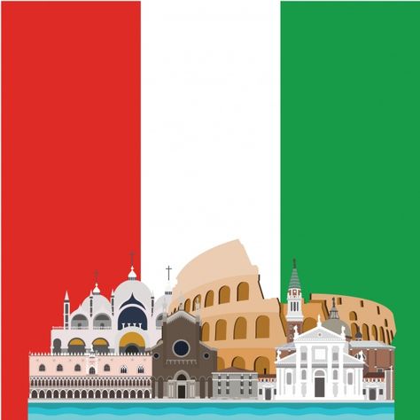 Italy background design Free Vector | Free Vector #Freepik #vector #freebackground #freedesign #freeflag #freewallpaper Italy Presentation, Italy Background, Background For Presentation, Italy Flag, Skull Makeup, Graphic Editing, Power Point, Free Wallpaper, Travel Poster