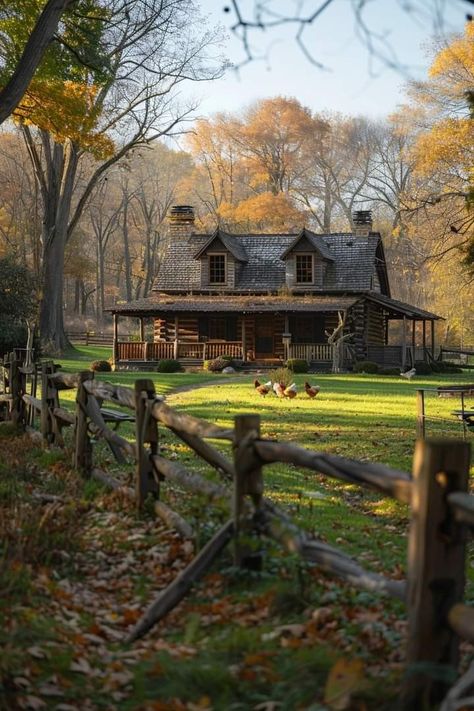 Homestead In The Woods, Rustic Cabins In The Woods, Appalachian Cabin, Farm In The Woods, Isolated Mansion, Farmhouse In The Woods, Old Country Home, Cabin Homestead, Sweetie Fox