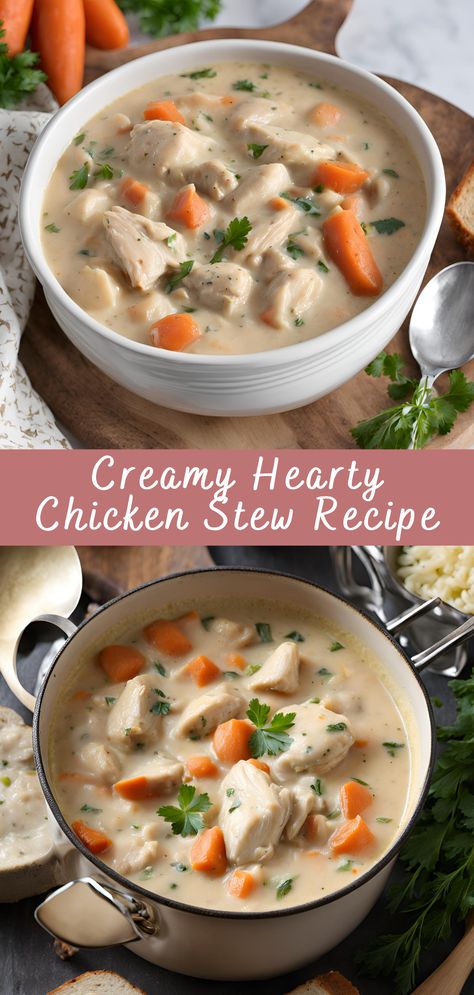 Creamy Hearty Chicken Stew Recipe Chicken stew is one of those dishes that feels like a warm embrace on a cold day. It’s hearty, satisfying, and perfect for feeding a crowd or simply enjoying with family. A creamy, comforting chicken stew offers the ultimate in nourishment and flavor, with tender chicken, hearty vegetables, and a […] Hearty Chicken And Vegetable Stew, Vegan Protein Meals, Chicken Stew Recipe, Nutritious Meal Ideas, Vegan Protein Recipes, Stew Chicken Recipe, Hearty Chicken, Keto Vegan, Low Calorie Desserts