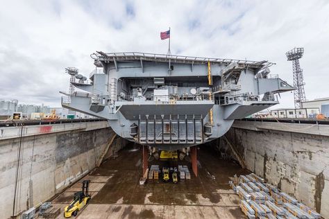 Awe-Inspiring Images From Underneath A Well-Worn USS Nimitz, The Navy's Oldest Carrier - The Drive Ship Yard, Uss America, Soldier Drawing, Archangel Tattoo, Navy Carriers, Uss Nimitz, Us Navy Ships, Aircraft Carriers, Abandoned Ships