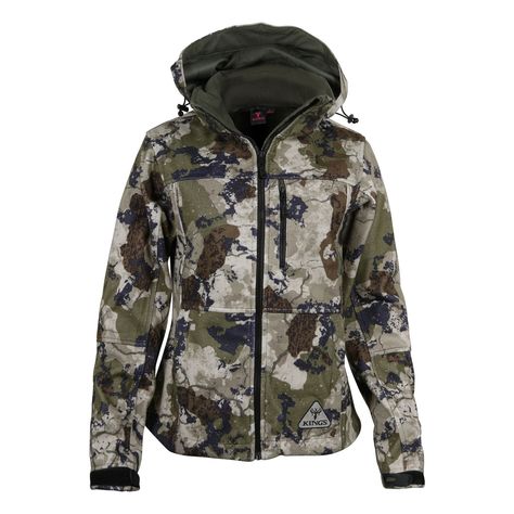 Murdoch's – King's Camo - Women's Wind Defender Pro Fleece Jacket Hunting Jacket, Hunting Jackets, Softshell Jacket, Camo Jacket, Women Hunters, Soft Shell Jacket, Detachable Hood, Women's Coats & Jackets, Outdoor Hiking