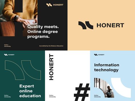 Honert Univesity Branding Community Brand Identity, Community Branding, Branding Identity Inspiration, Startup Branding, Graphisches Design, Tech Branding, Identity Branding, Visual Identity Design, Education Design