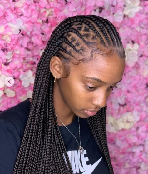 Freestyle Feed In Braids With Knotless, Abuja Styles, Styled Braids, Swim Hair, Protective Styles For Natural Hair Short, Holiday Braids, Braids Aesthetic, Black Kids Braids Hairstyles, Black Hair Video