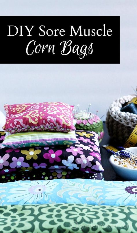 Diy Heating Pad, Diy Hand Warmers, Christmas Diy Sewing, Diy Bags No Sew, Sore Muscle, Corn Bags, Sewing Easy Diy, Costura Diy, Diy Simple