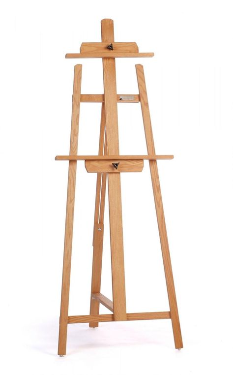 Artist Easel Plans, Northern Red Oak, Large Easel, Diy Easel, Artist Easel, Wood Works, Nice Art, Golden Oak, Wooden Crates