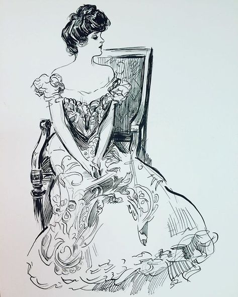 Gibson master study  #inktober #gibson #gibsongirls #ink #inkdrawings #inkdrawing #drawing #draw #prettygirl #victorian #art #artstagram… Master Study, Charles Dana Gibson, Gibson Girl, Ink Drawings, Stamp Crafts, Mark Making, Cat Drawing, Larp, Clear Stamps