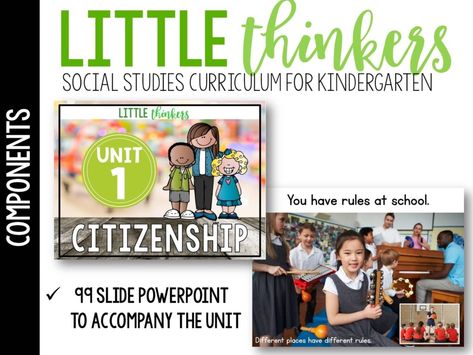 Kindergarten Social Studies Curriculum, Social Studies For Kindergarten, Rules And Laws, Social Studies Curriculum, Kindergarten Social Studies, Social Studies Unit, Learning Targets, Social Studies Worksheets, Social Studies Lesson