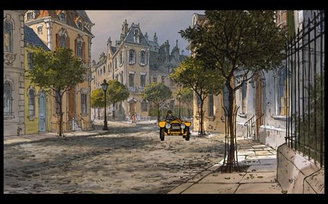 The Aristocats - Paris. Lovely, lovely illustrations Disney Crossover, Animation Disney, Disney Paris, The Aristocats, Twitter Header Pictures, Disney Background, Header Pictures, Disney Concept Art, Walt Disney Animation