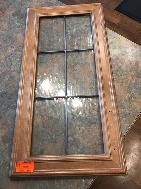 A woman finds a cabinet door for $5—look at her gorgeous idea for your wall!  Hometalk Partner #stainedglassdiy Faux Stained Glass Window, Glass Kitchen Cabinet Doors, Glass Cabinet Door, Faux Window, Stained Glass Paint, Diy Window, Glass Cabinet Doors, Faux Stained Glass, Glass Cabinet