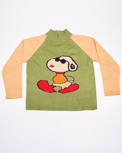 Snoopy Knit Sweater // HOLYGRAILVTG Halloween Make, A Cartoon, Green Sweater, Dream Clothes, Look Cool, No. 2, Aesthetic Clothes, Pretty Outfits, Fashion Inspo Outfits