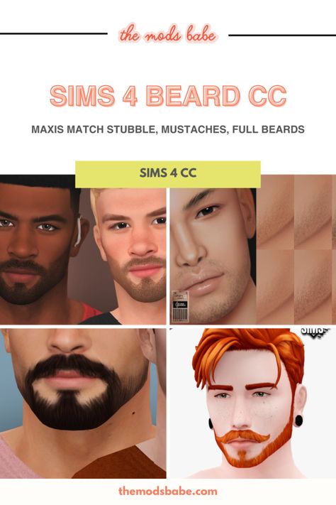 Sims 4 Male Beard Maxis Match, Sims 4 Male Facial Hair Maxis Match, Sims 4 Cc Maxis Match Male Beard, Sims 4 Urban Beard Cc, Sims Cc Facial Hair, Sims 4 Cc Facial Hair Male, Sims 4 Moustache Cc, Sims 4 Cc Men Beards, Maxis Match Facial Hair