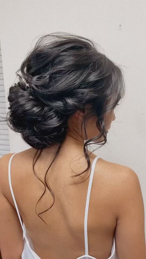 simonavigh.hairdesign on Instagram: I will always love a low bun, so beautiful & classy #bun #updo #stylistlife #michiganbrides #bridalspecialist #simonavighhairdesign… Middle Part Wedding Hairstyles Updo, Updo With Middle Part, Middle Part Wedding Hairstyles, Classy Bun, Low Updo, Bun Updo, Hairstyles Updo, Low Bun, Wedding Hairstyles Updo