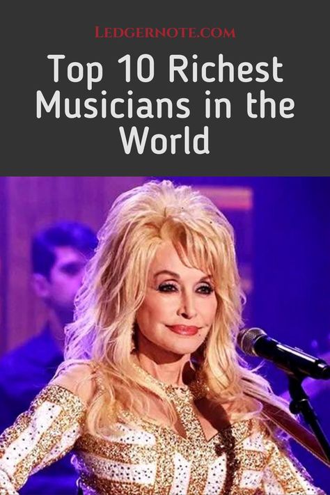 Dolly Parton and many others have made the list of Top 10 Richest Musicians in the World. learn about their incredible achievements and contributions to the music industry. Dolly World, Musician Photography, Best Music Artists, Music Aesthetic, Music Icon, Pop Singers, Female Singers, Mariah Carey, Beautiful Soul