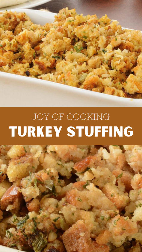 Joy Of Cooking Turkey Stuffing Recipe Stuffing Recipes With Eggs, Home Made Turkey Stuffing, Stuffing No Celery, Turkey Giblet Stuffing, Best Turkey Stuffing Recipe, Bread Stuffing For Turkey, Turkey Stuffing Recipe, Stuffing Turkey, Turkey Giblets