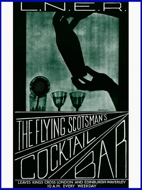 Flying Scotsman, National Railway Museum, Bar Poster, Railway Posters, Cocktails Bar, Cocktail Book, Railway Museum, Poster Size Prints, Bar Art