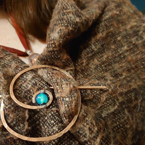 Shawl Pins Scarves & Shawls, Penannular Brooch, Brooch Scarf, Celtic Brooch, Copper Brooch, Historical Costuming, Shawl Pin, Pin Hair, Kilt Pin