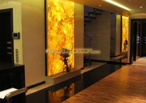 Backlit Onyx Wall, Onyx Wall, Wall Feature, House Ceiling Design, House Design Pictures, Salt Lamps, Luxury Bedroom Master, Panel Wall Art, Acrylic Panels