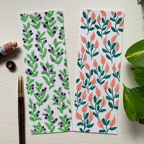 Rimjhim Dewangan on Instagram: “It was great fun painting these orders 🥰 . . . . #bookmark #booklover #gouache #gouachepainting #floraldesign #floral #flower #prints…” Dead Flowers, Acrylic Gouache, Gouache Painting, Floral Flower, Painting Acrylic, Flower Prints, Book Lovers, Floral Design, Paintings