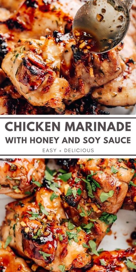 Chicken Thigh Grill Recipes, Soy Chicken Marinade, Chicken Legs In Air Fryer, Honey Soy Sauce Chicken, Chicken Thighs Crockpot, Grilled Chicken Thighs Marinade, Asian Marinade For Chicken, Chicken Thighs Boneless Skinless, Chicken Breast Marinade Recipes