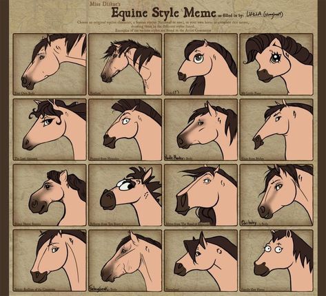 pick a style of horse through 1 to 16 and dont go up and down side to side like this 1234                                                   5678 Schleich Ideas, The Road To El Dorado, Road To El Dorado, Disney Horses, Spirit Stallion Of The Cimarron, Spirit And Rain, Spirit The Horse, Horse Markings, Spirit Stallion