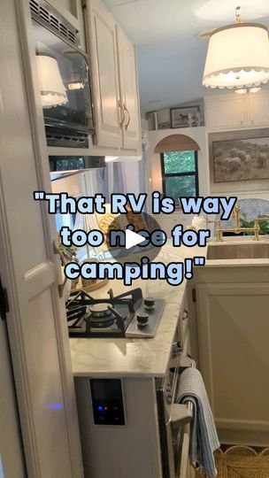 215K views · 15K reactions | We get this a lot... Everyone's heard of traveling and living full time in an RV by now, right?🥴🙈 Anyway, all I know is when my kids blow up my stock brown RV with all of their mess, it sure looks a lot worse than when they blew up my renovated RV. Idk how that works, but toys and other random objects thrown around a pretty RV just doesn't look as bad as a dark, brown, and not so pretty RV

#fulltimefamilies #rvlife #travel #rvinspiration #traveltrailer #camper #tinyhouse #frenchcountry #cottagecore #cottagestyle #smallhouse #tinyhome | Five talents homes | nxc.creative · Original audio Renovated Rv, Fifth Wheel Living, Luxury Rv Living, Rv Mods, Tiny Container House, Random Objects, Rv Homes, Luxury Rv, Rv Renovations