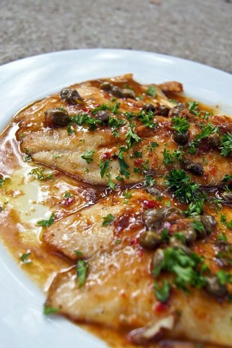 Fish Tilapia, Anchovy Paste, Caper Sauce, Italian Parsley, Fish Dinner, Chili Paste, Lemon Sauce, Baked Fish, Seafood Dinner