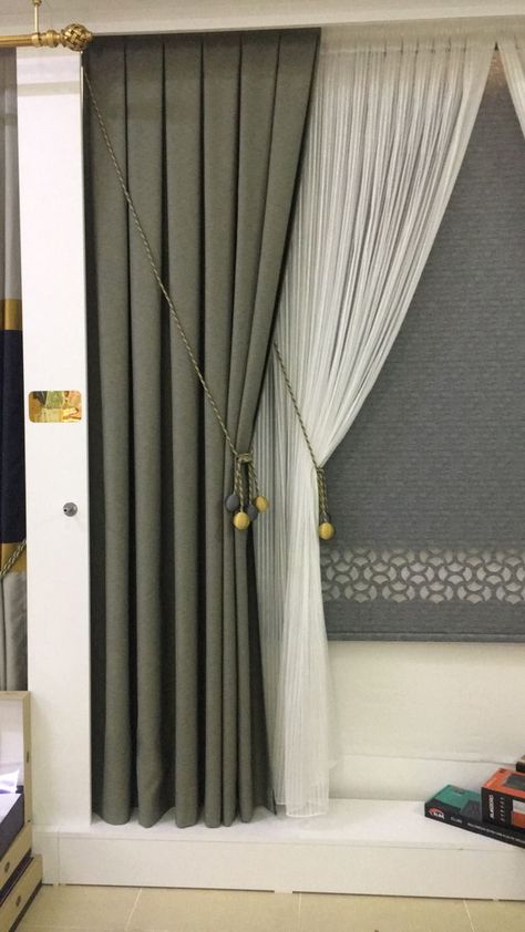 Curtain Rods & Hardware - Drapery Rods Creative Curtain Ideas, Pattern Curtains Living Room, Curtains Holder, Latest Curtain Designs, Luxury Curtains Living Room, Curtain Designs For Bedroom, Curtains Dunelm, Curtains Design, Curtains Living Room Modern