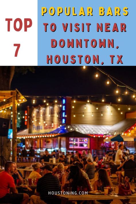 As we know, when it comes to planning a night out, the streets of downtown Houston are flooded with bars, bistros, pubs, and clubs, but which ones are rated the best? We wanted to track down some of the top bars to celebrate a good day or evening out with friends and family near downtown Houston, TX. #PopularBars #BarsinHouston #NightOutwithFriends Houston Bars, Houston Travel, Houston Clubs, Country Bar, Dueling Pianos, Explore Texas, Lifestyle Club, Bars And Clubs, Downtown Houston