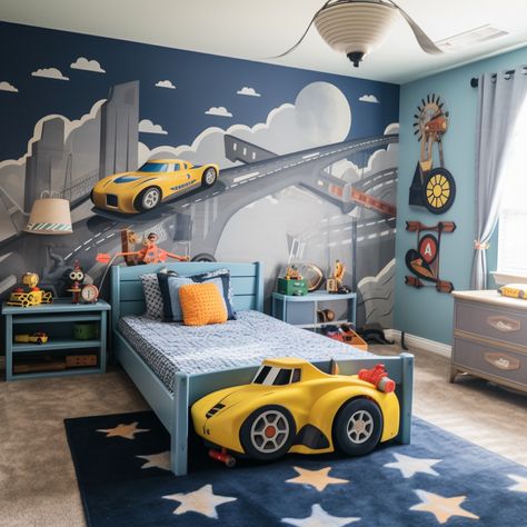 Diy Boys Room Ideas, Toddler And Baby Room, Teenager Bedroom Design, Funky Bedroom, Boys Bedroom Furniture, Toddler Boy Room Decor, Boys Room Design, Toddler Boy Room, Boys Bedroom Makeover