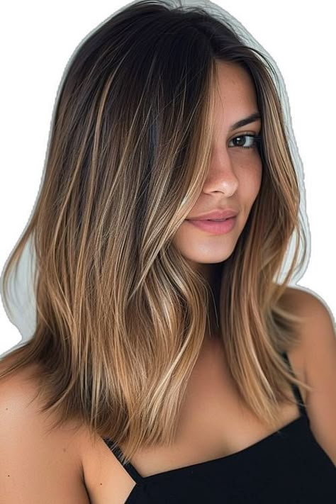 Ombré Brown Hair, Brown Hair Ombre, Ombre Hair Styles, Ombre Brunette, Hairstyles Ombre, Light Auburn Hair, Ombre Hairstyles, Rambut Brunette, Brunette Hair With Highlights