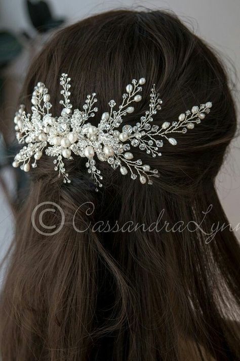 Wedding Comb, Bead Hair Accessories, Large Wedding, Bridal Comb, Bridal Updo, Bridal Headpiece, Hair Comb Wedding, Ivory Pearl, Wedding Hair Pieces