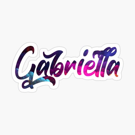 Gabriella - Aesthetic Name Art by DitaNadiaStore | Redbubble Gabriella Aesthetic, Gabriella Name, Aesthetic Name, Aesthetic Names, Name Art, Colorful Style, Cal Logo, Colorful Fashion, Top Artists