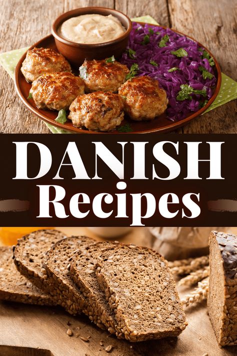 These Danish recipes bring a taste of Denmark right to your own kitchen! From meatballs to herring salad, these authentic dishes put a fun new spin on your weekly meals. Danish Bread Recipe, Herring Salad, Denmark Food, Danish Recipes, Danish Cuisine, Viking Food, Nordic Recipe, Brazilian Samba, Norwegian Food