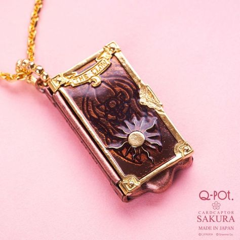 Q-pot Sakura's Clow Card Book Necklace Cards Necklace, Clow Cards, Book Necklace, Card Book, Cardcaptor Sakura, Must Have Items, Original Designs, Books