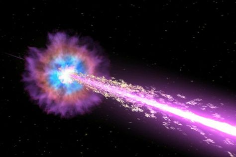 A weird gamma ray burst doesn't fit our understanding of the cosmos | New Scientist Gamma Ray Burst, Nasa Telescope, Supernova Explosion, Gamma Ray, Telescope Images, Neutron Star, Rosetta Stone, Earth Orbit, Louisiana State University