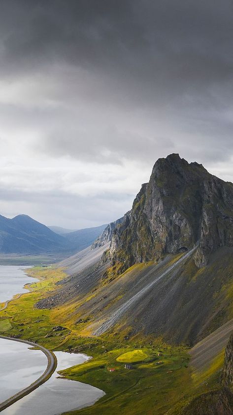 Mountain mobile wallpaper background, misty Iceland's south shore | free image by rawpixel.com Iphone Wallpaper Beach, Iceland Wallpaper, Mountain Mobile, Iphone Wallpaper Black, Beach Wallpaper Iphone, Wallpaper Beach, Mountain Background, Black Beach, Mountain Photos