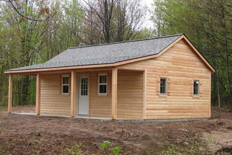 Nessmuck Cabins | blackcreekent.com Roof Pitch, Cabin House, Cabin House Plans, Garage Shed, Hunting Blinds, Log Furniture, Cabin Ideas, Cabin Plans, The Loft