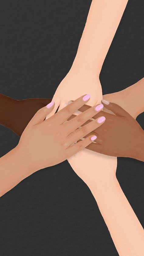 Diverse hands united iPhone wallpaper, teamwork illustration | premium image by rawpixel.com / Aum Achievement Aesthetic, Teamwork Aesthetic, African American Wallpaper, Teamwork Illustration, Black Marriage, American Wallpaper, High Resolution Backgrounds, Summer Landscape, Iphone Wallpapers