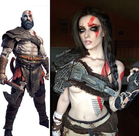 Kratos cosplay Video Game Cosplay, Super Mario Party, Epic Cosplay, Cosplay Characters, Amazing Cosplay, Synthetic Lace Front Wigs, Best Cosplay, Cosplay Outfits, Cosplay Anime