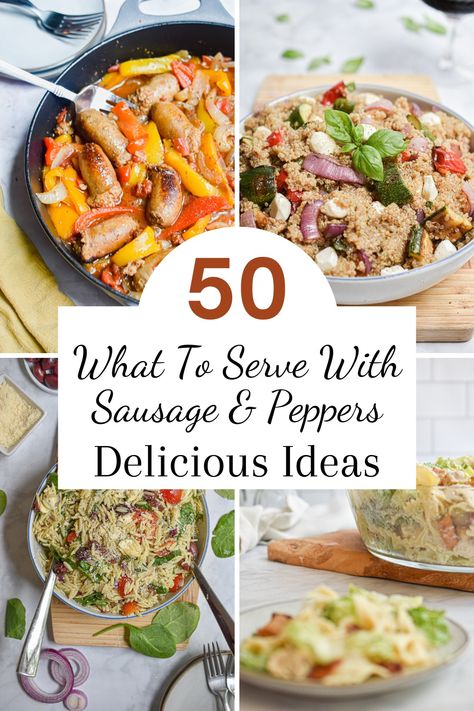 Beans And Weenies, Sausage And Peppers Sandwich, Sausage Stir Fry, Turkey Side Dishes, Italian Sausage And Peppers, Delicious Side Dishes, Sausage Peppers And Onions, Sandwich Sides, Fennel Sausage