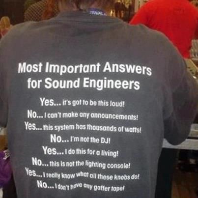 Sound Engineer best T shirt ! Trust Me Im An Engineer, Live Sound Engineer, Sound Technician, Sound Guy, Engineering Quotes, Stage Crew, Engineering Memes, Im An Engineer, Electronic Music Festival