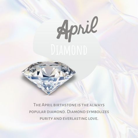 Luxury Gemstones For May Birthstone, Zodiac Stones Birthstones, October Stone Birth Month, April Birth Crystal, April Magick, Birthstones Meanings, April Crystal, Hope Diamond, Anime Zodiac