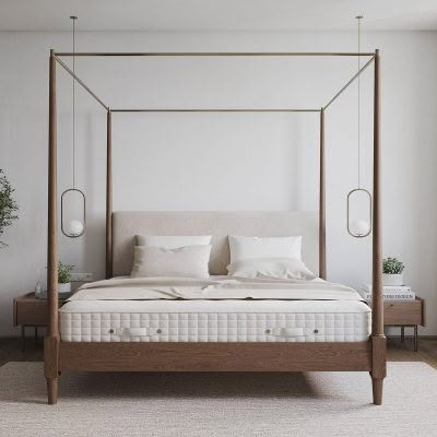 Four Poster Bedroom, Ideas Armario, Four Post Bed, Four Poster Beds, 4 Poster Bed, Poster Beds, Steel Canopy, Four Poster Bed, Four Poster