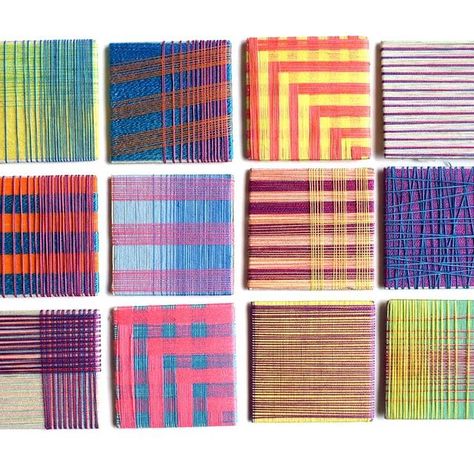 Mini Loom Weaving, Off Loom Weaving, Yarn Wrapping, Personal Project Ideas, Mini Loom, Yarn Winding, Winding Yarn, Textiles Gcse, Brick Projects