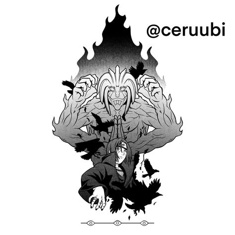 Itachi Susanoo Tattoo, Susanoo Tattoo, Itachi Susanoo, Naruto Tattoo Ideas, Susanoo Naruto, Naruto Tattoo, Anime Tattoo, Naruto Uzumaki Art, Anime Tattoos