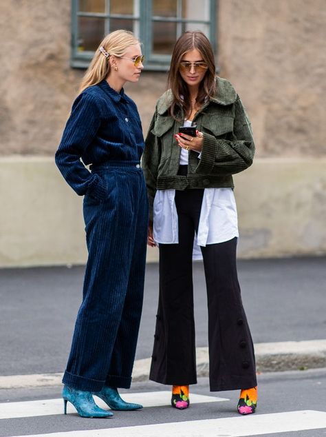 Corduroy Pants Outfit, Jumpsuit Outfit, Jacket Outfit, Mode Inspiration, Ladies Tops Fashion, Corduroy Pants, Jacket Style, Jacket Outfits, Fashion Inspo Outfits