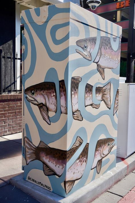 Murals — Art by Charly City Mural Ideas, Bar Mural Ideas, Seaside Mural, Mural Art Ideas Inspiration, Fishing Mural, Mural Ideas Creative, Pet Mural, Cool Wall Murals, Easy Mural