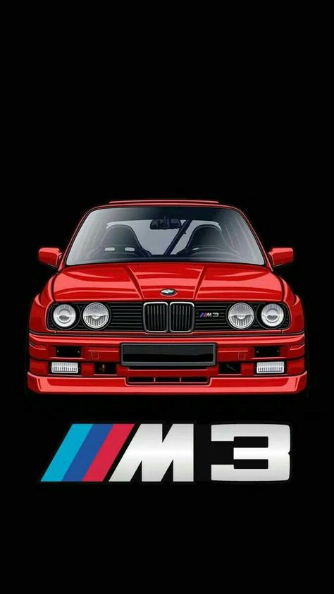 Bmw Cartoon, Cars Illustration, Mustang Wallpaper, Bmw 325, Bmw Art, Dream Cars Bmw, Bmw Sport, E30 M3, Bmw E30 M3